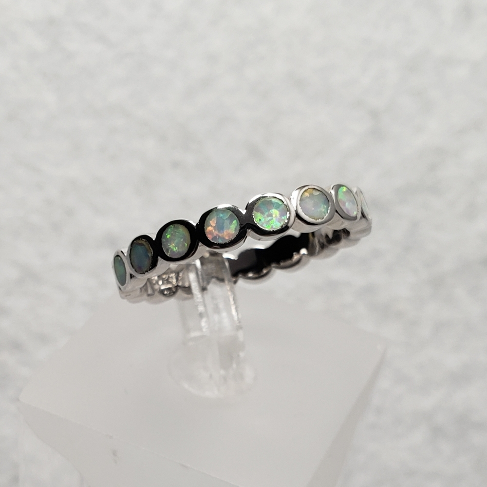 10k Opal Eternity Band - Picture 4 of 9